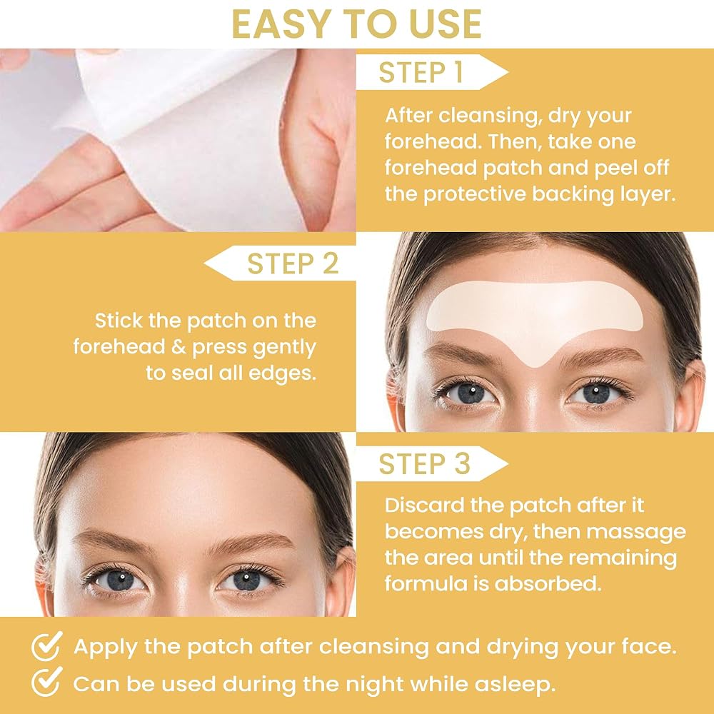 MONIER Forehead Wrinkle Patches Smoothing Overnight - 12 Count - image 5