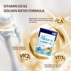 QVQ Vitamin D3 K2, 300 Softgels, Coconut Oil, Gluten-Free, Non-GMO