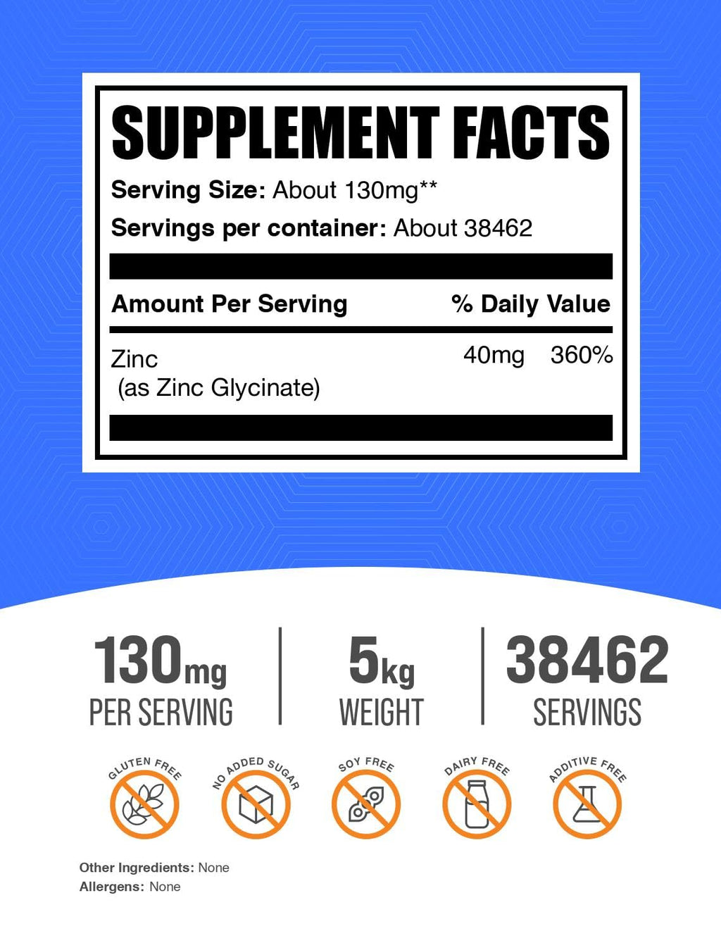 BulkSupplements.com Zinc Glycinate Powder