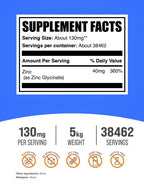 BulkSupplements.com Zinc Glycinate Powder