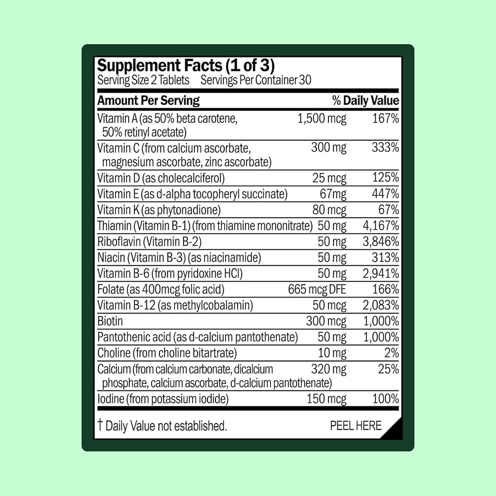 WellWithAll Multivitamin for Men with Zinc, Vitamin D & B12 - 60 Tablets - image 3