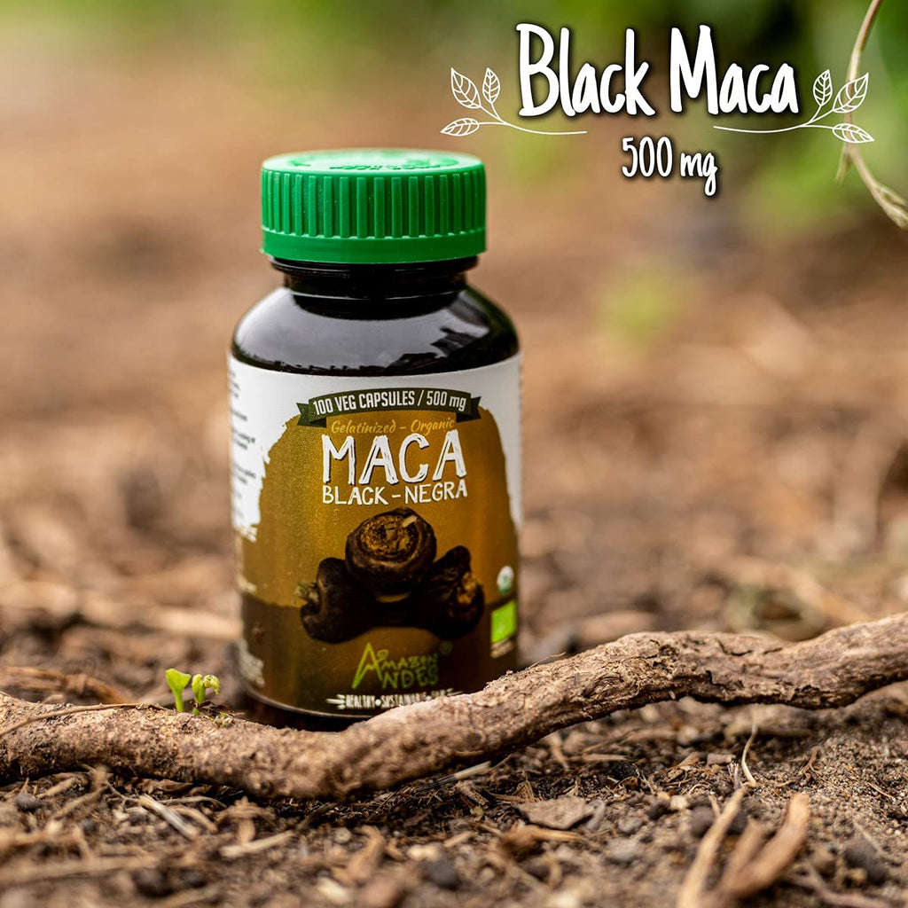 Amazon Andes Black Maca Root Capsules 1500mg - 100 Capsules - image 6