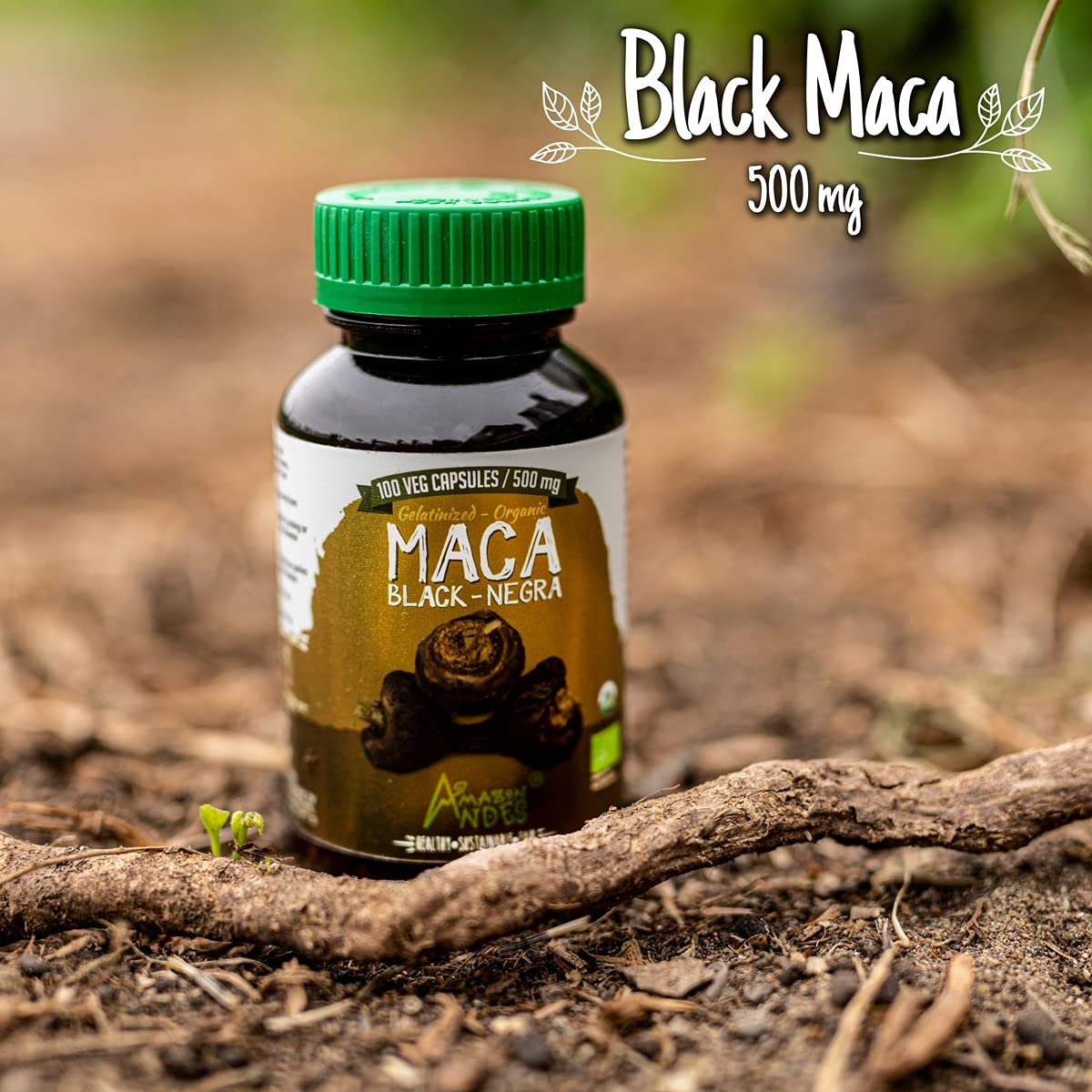 Amazon Andes Black Maca Root Capsules 1500mg - 100 Capsules - image 6