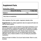 Swanson Melatonin 1 mg for Sleep and Relaxation - 120 Capsules - image 2