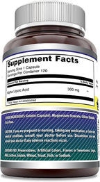 Amazing Formulas Alpha Lipoic Acid 300 mg Capsules Supplement