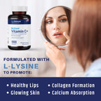 AgeImmune Vitamin C 1000mg Complex with L-Lysine - 120 Capsules - image 4
