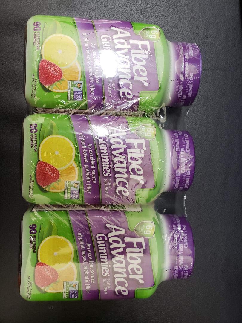 Fiber Advance Gummies 6G Fiber - 3 Pack of 90 Gummies