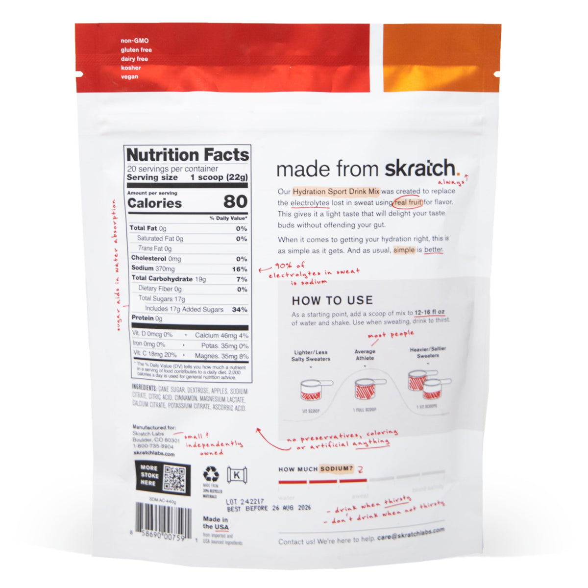 Skratch Labs Hydration Sports Drink Mix