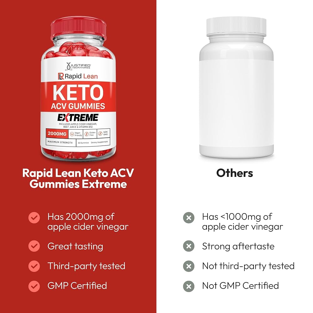 Justified Laboratories Rapid Lean Keto Gummies Extreme 2000MG