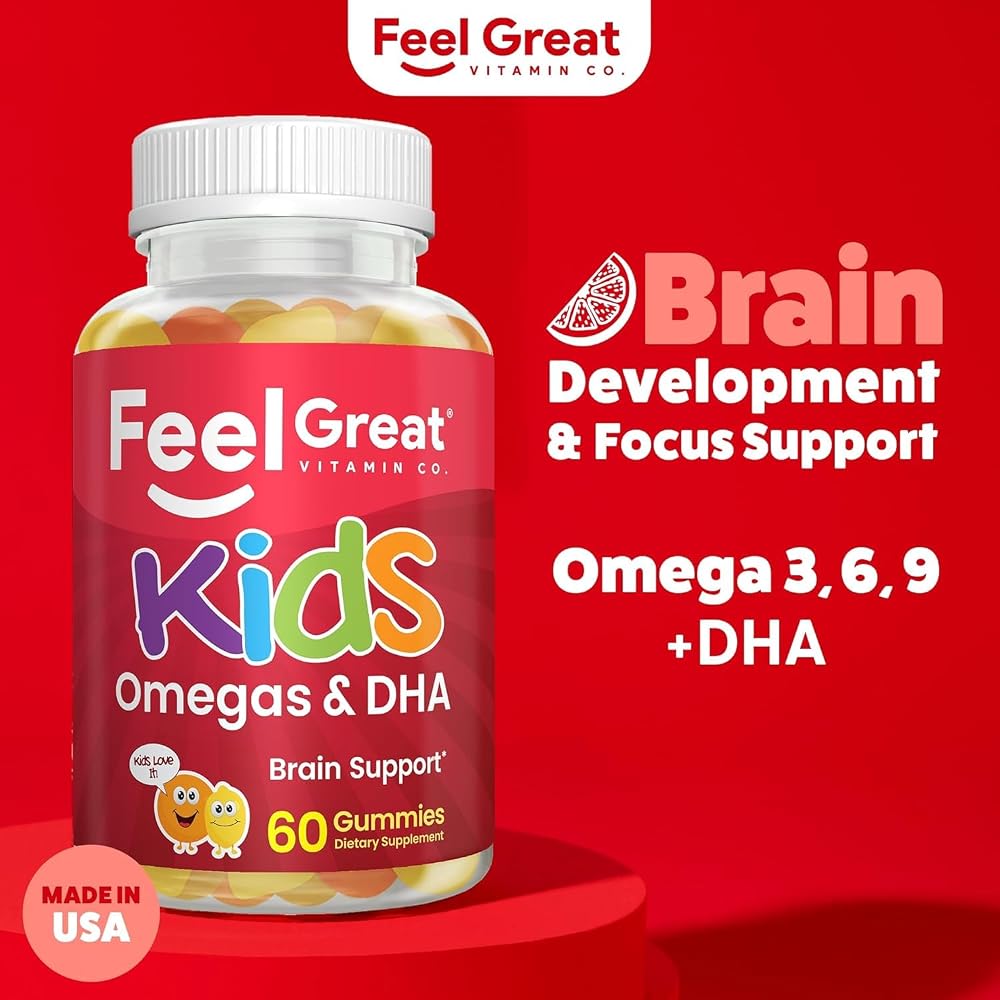 The Feel Great Vitamin Company Feel Great Omega 3 DHA Gummies for Kids