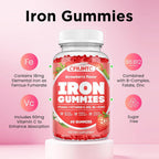 CFILIHTC Iron Gummies for Women & Men - Iron Supplement with Vitamin