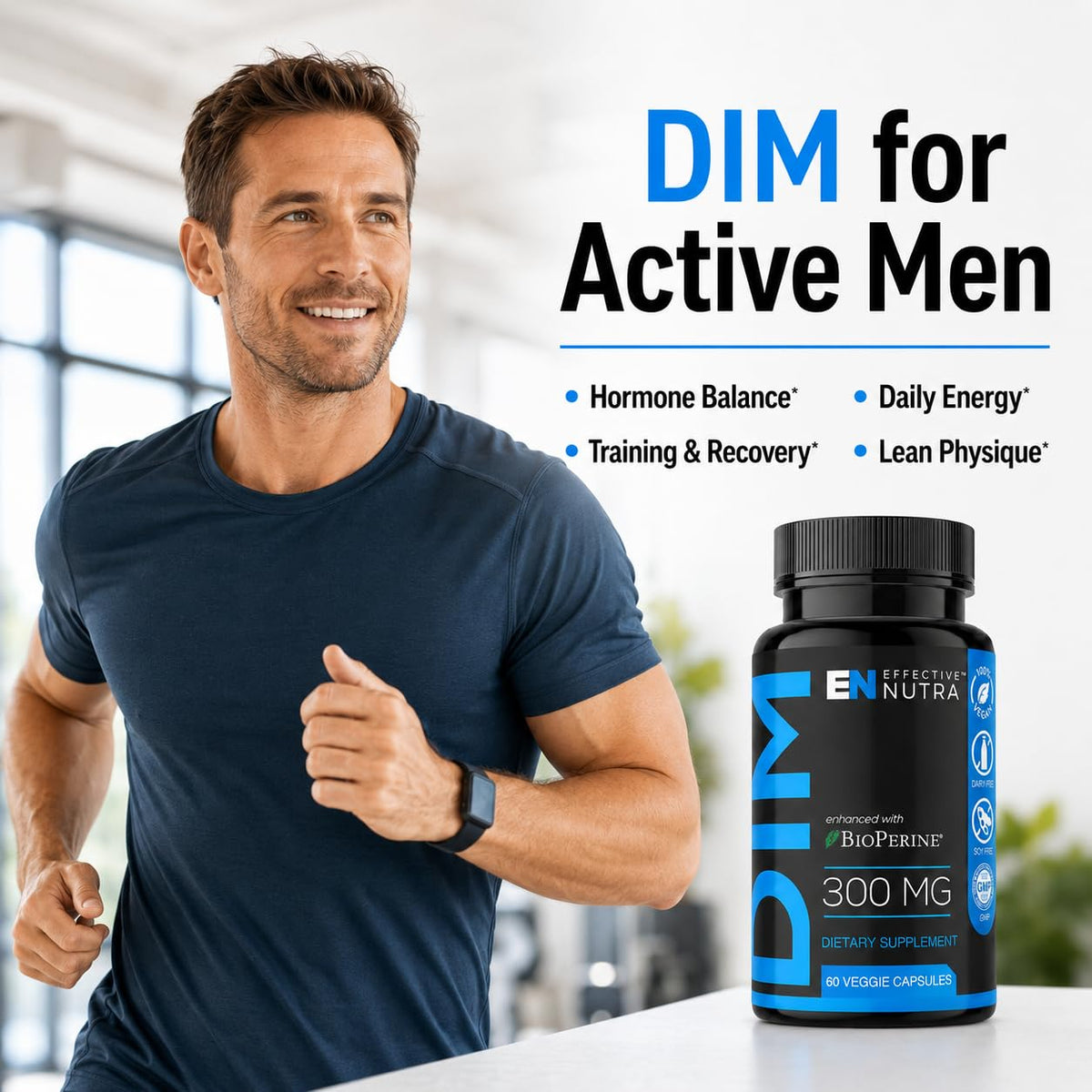 Effective Nutra DIM Supplement 300 mg with BioPerine - 60 Capsules - image 5