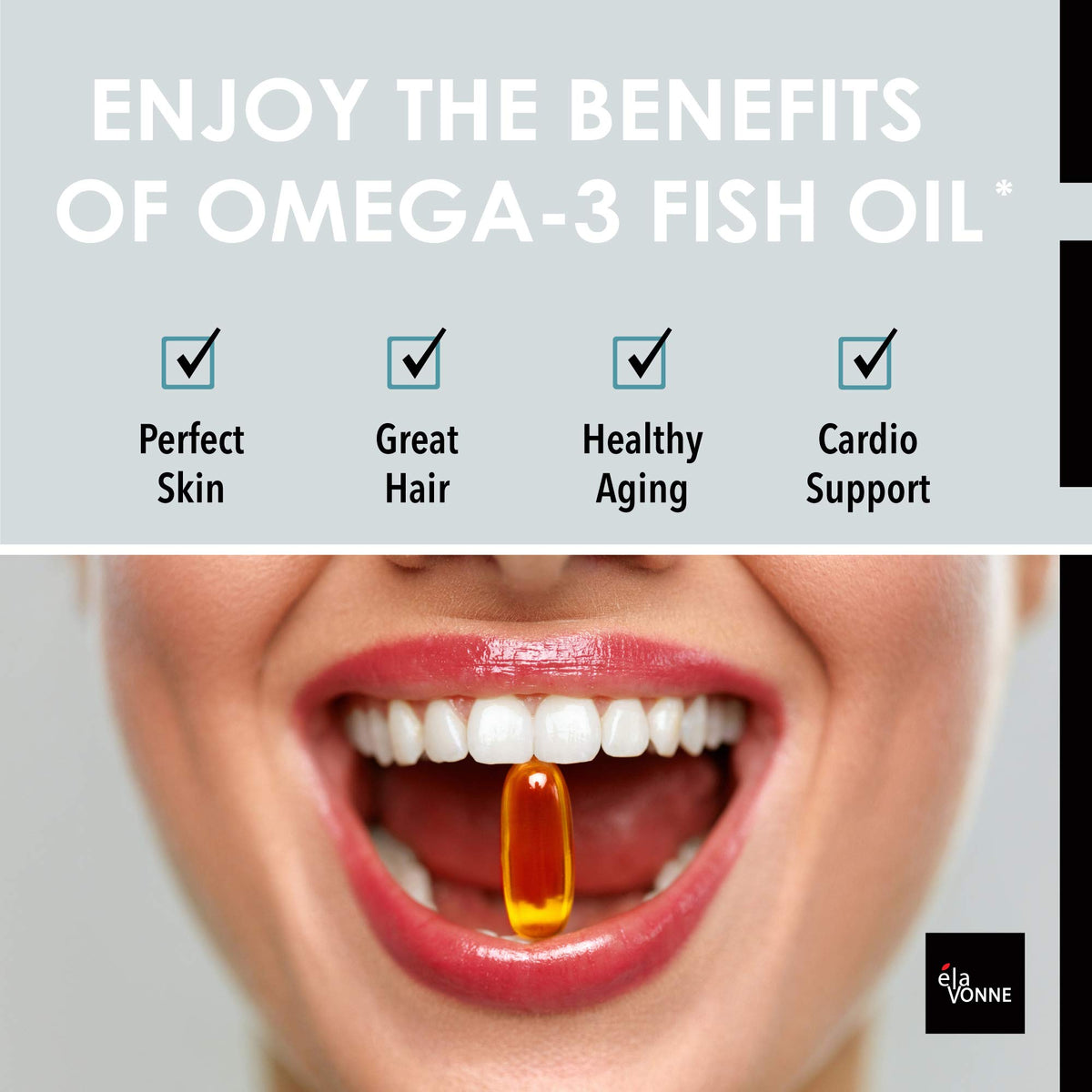 E´LAVONNE E'LAVONNE Omega-3 Fish Oil 2,400mg - 90 Softgels - image 4