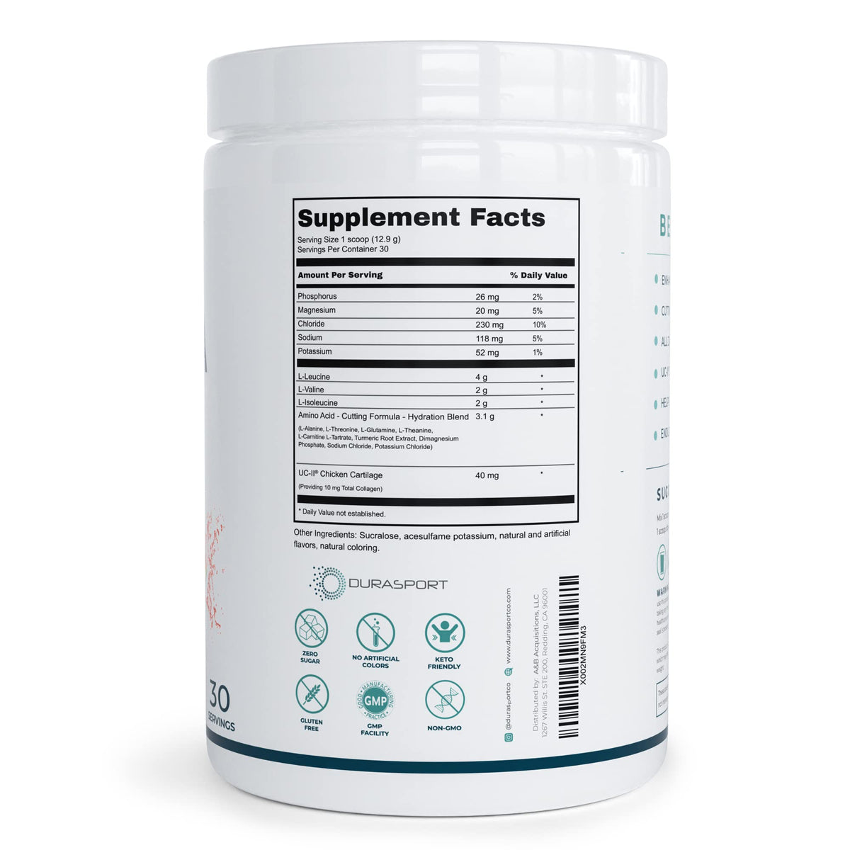 BOOST-IT NUTRITION Durasport Sport BCAA Powder - 30 Servings - image 8