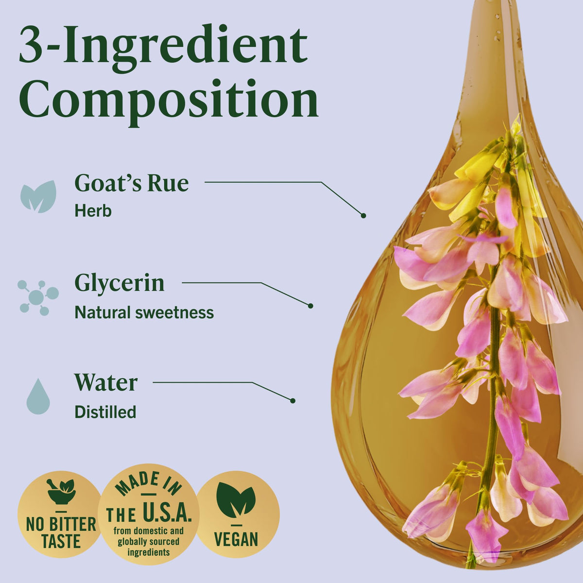 HERBAMAMA Goat's Rue Tincture Lactation Support - 2 Fl Oz - image 4