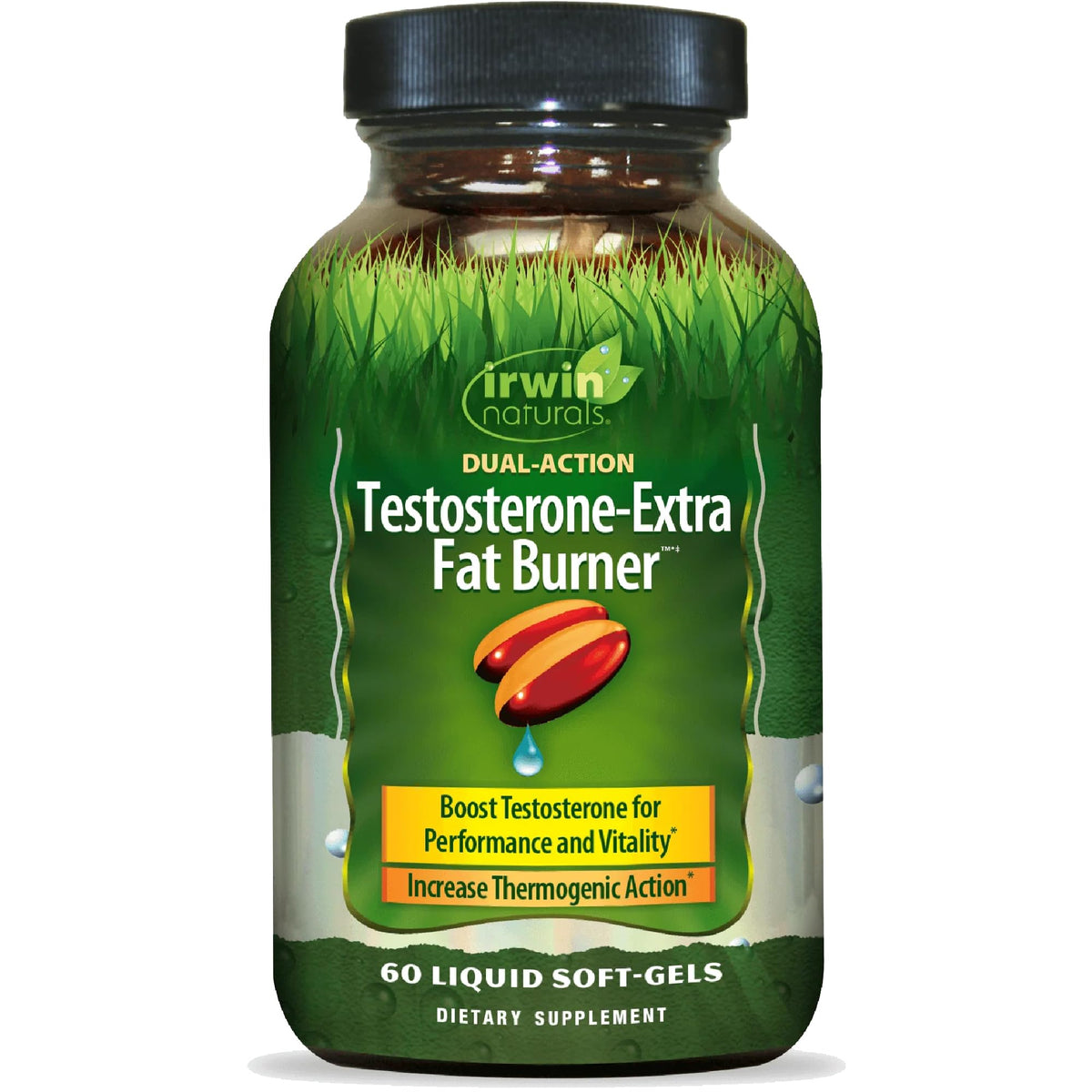 Irwin Naturals Testosterone-Extra Fat Burner - 60 Softgels