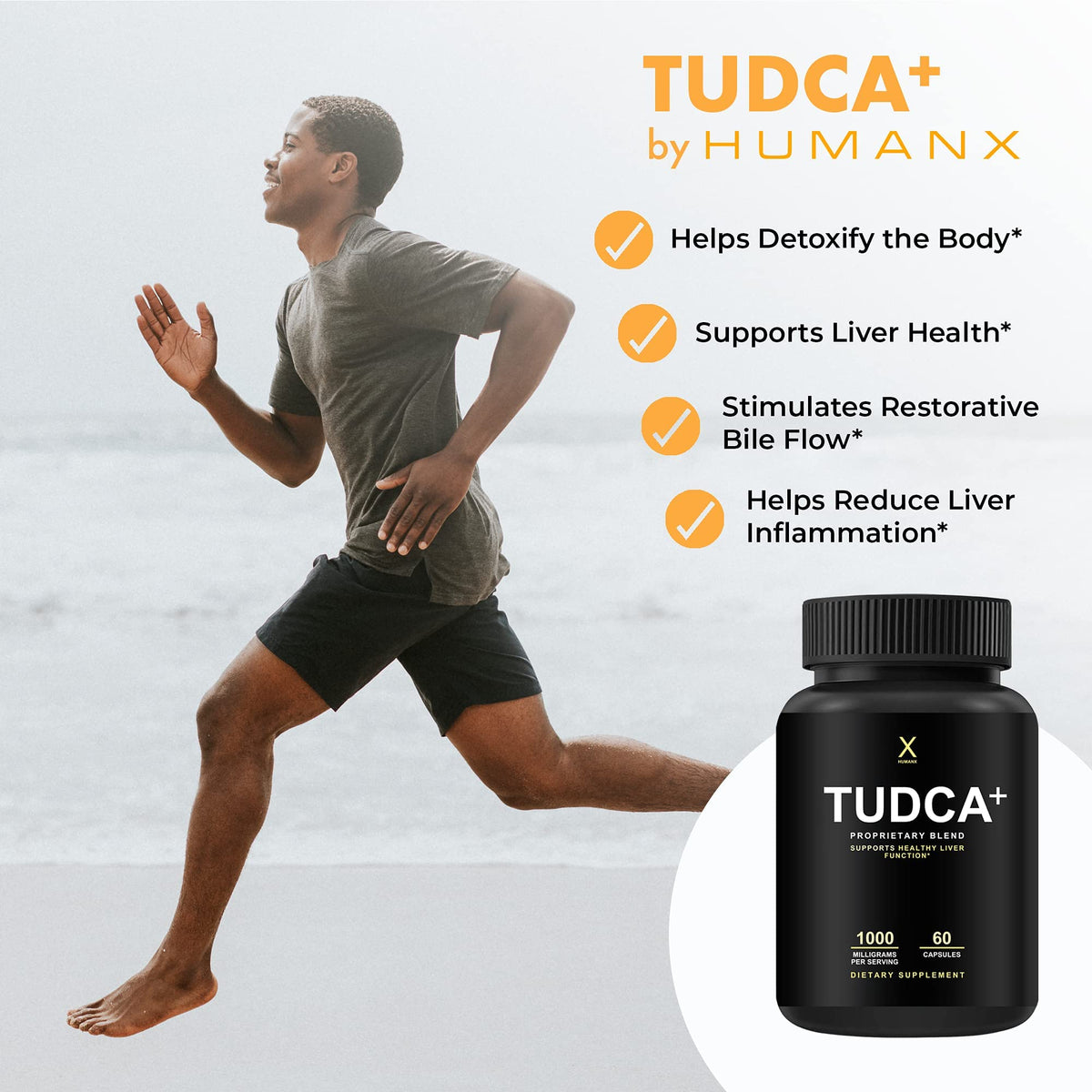 HUMANX TUDCA+ 1000mg Liver Support Supplement - 60 Capsules - image 3