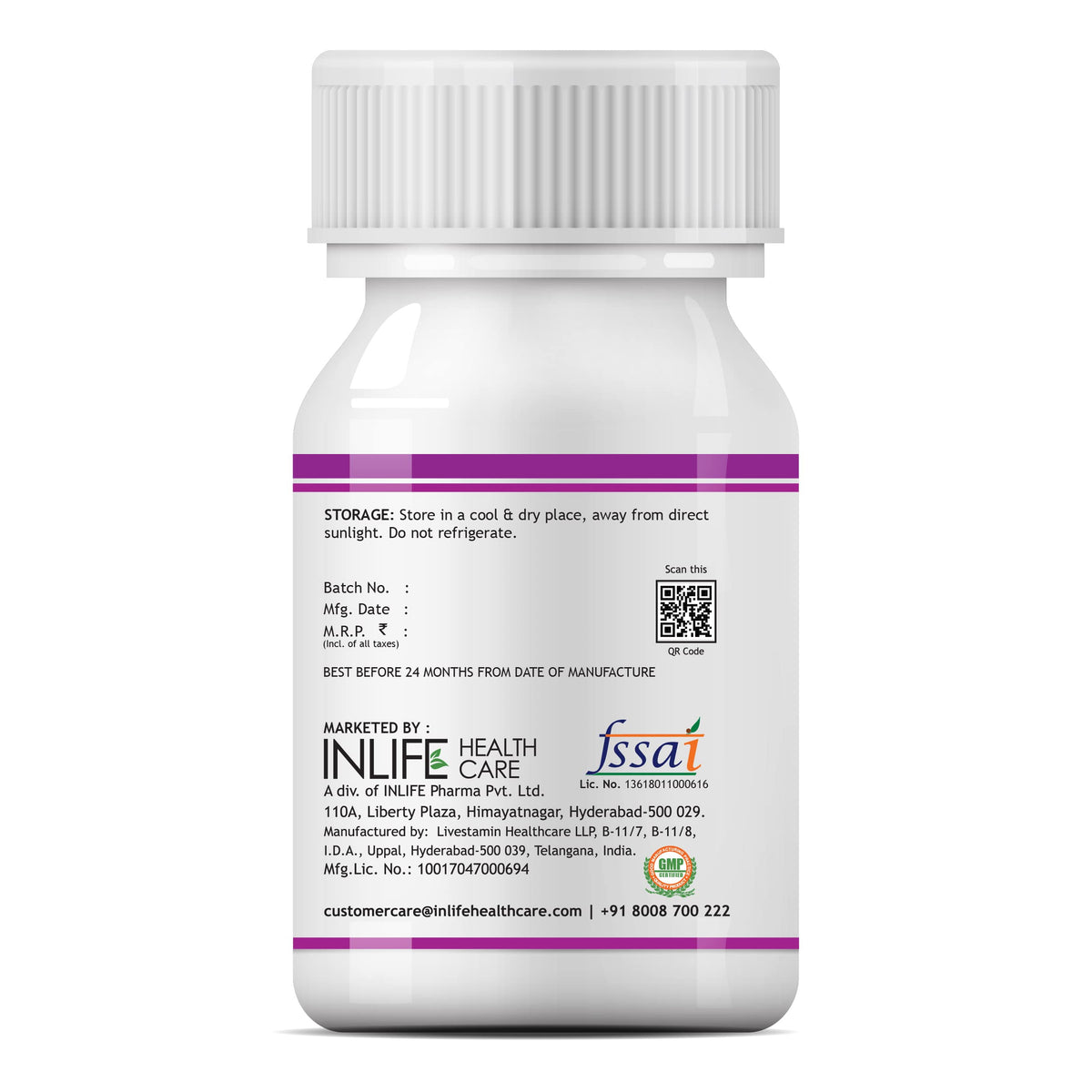 INLIFE Alpha Lipoic Acid ALA Antioxidant 300 mg - 60 Vegetarian Capsules - image 4
