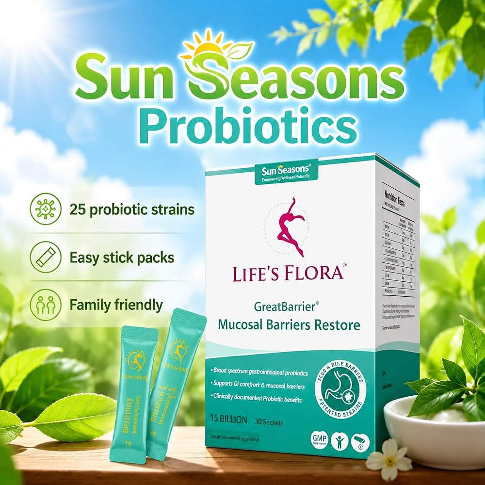 Sun Seasons Life's Flora Probiotic Powder - 30 Sachets - image 2