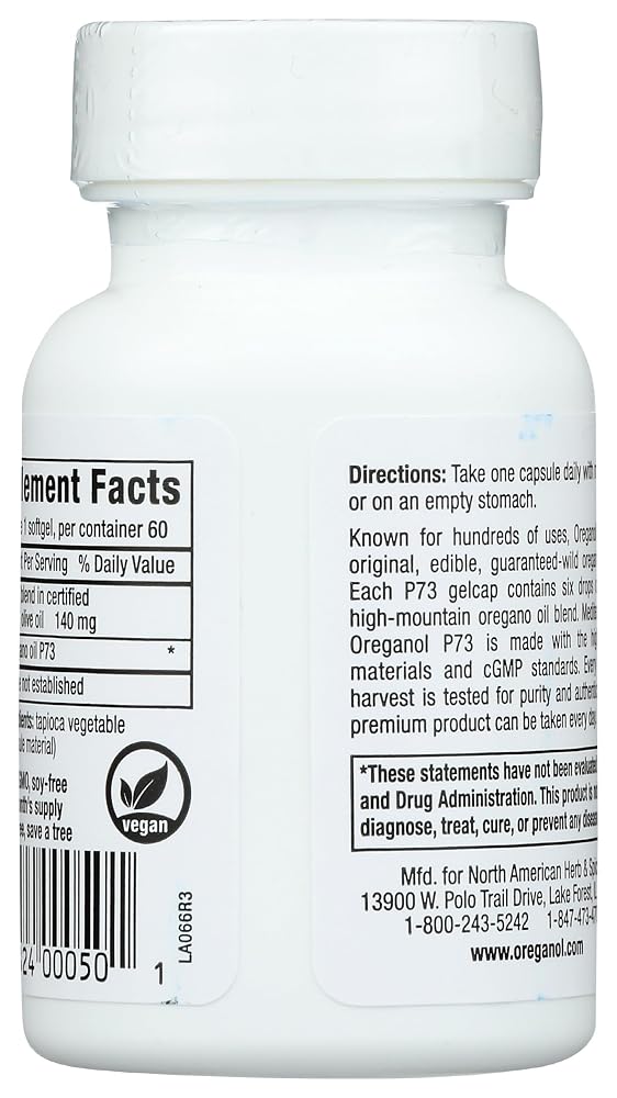North American Herb & Spice Oreganol P73 Wild Oregano - 60 Gelcaps - image 4