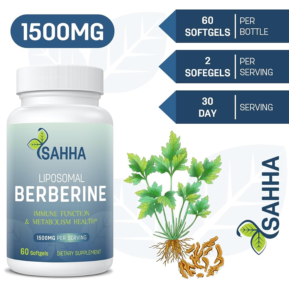 Sahha Liposomal Berberine HCL 1500mg