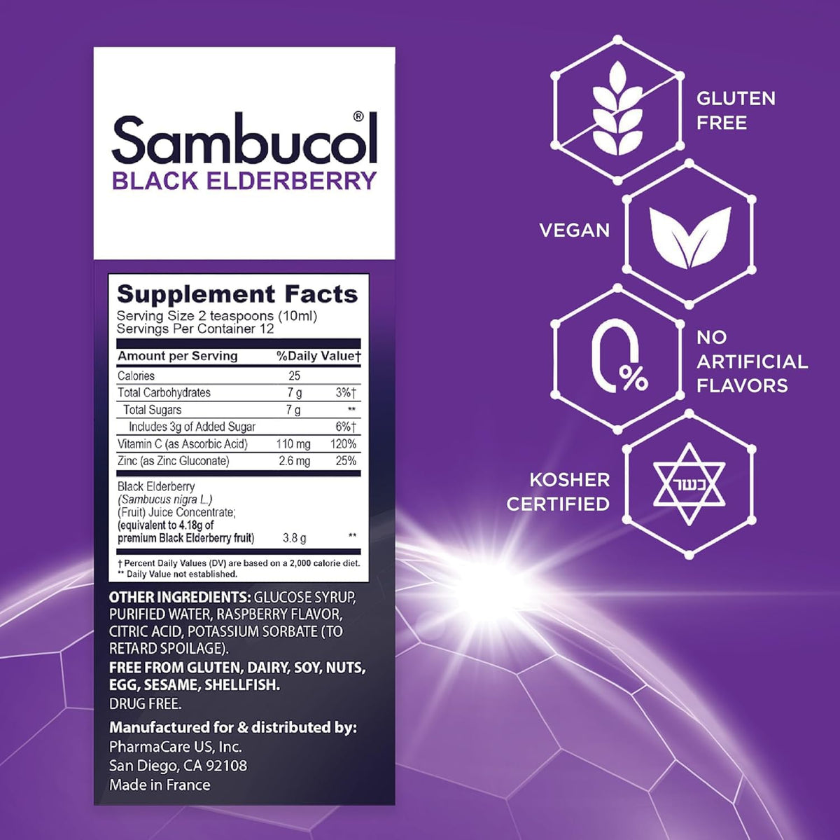 Sambucol Black Elderberry Syrup - Sambucus Elderberry Syrup