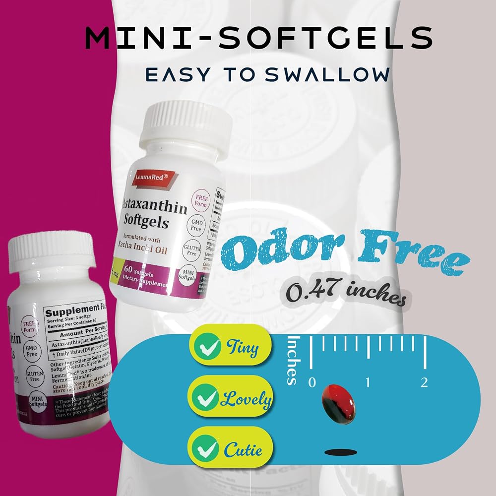 LemnaRed Astaxanthin 6mg Free-Form Softgel - 60 Softgels - image 10