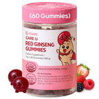 CARE U Korean Red Ginseng Gummies for Kids - 60 Count