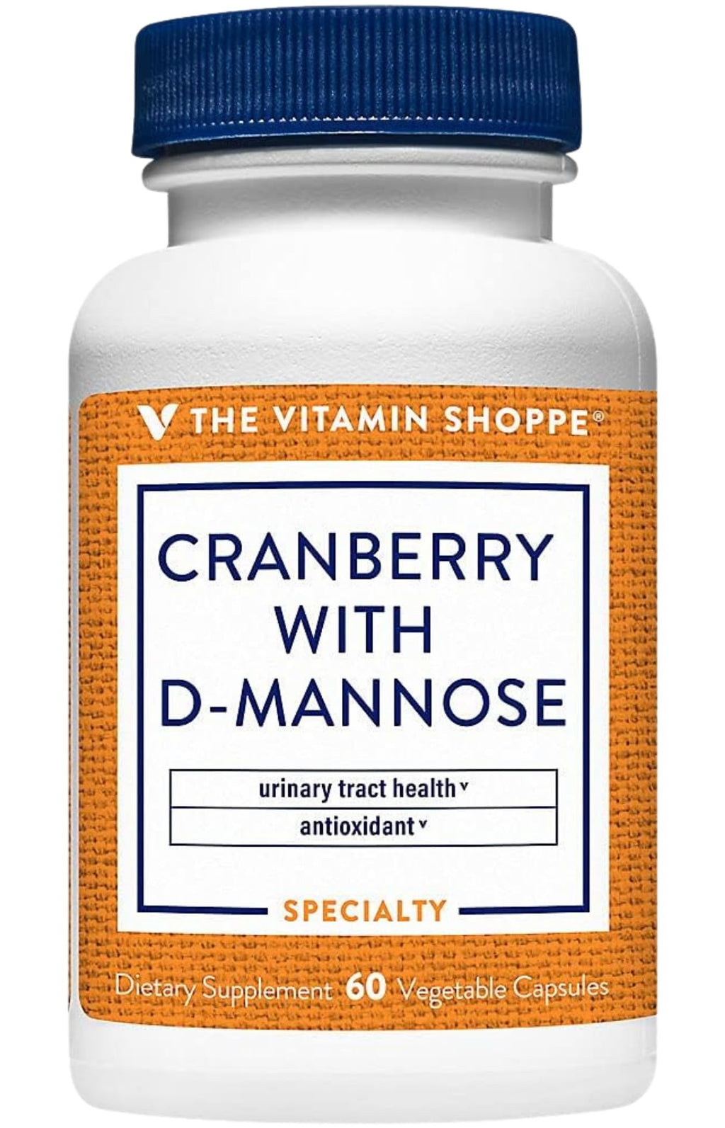 The Vitamin Shoppe Cranberry with D-Mannose Vegetarian Capsules - 60 Capsules