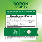 Nature's Truth Triple Action Boron Complex 6mg - 180 Tablets - image 2