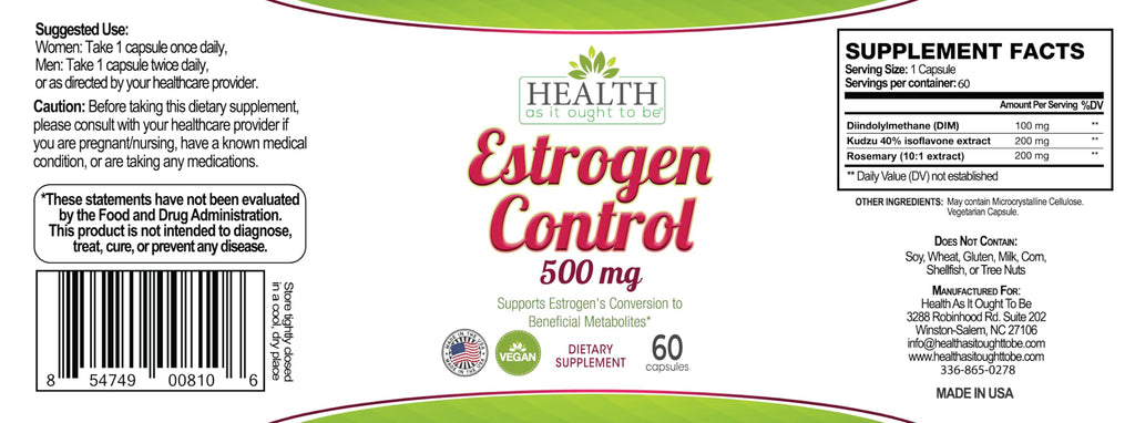 Health As It Ought To Be DIM Syn3rgy Hormonal Wellness - 60 Capsules - image 2