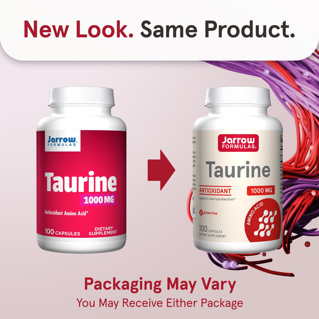 Jarrow Formulas Taurine 1000 mg Amino Acid - 100 Capsules - image 2
