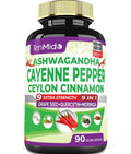 Tenmido Cayenne Pepper Supplements with Ashwagandha - 90 Capsules