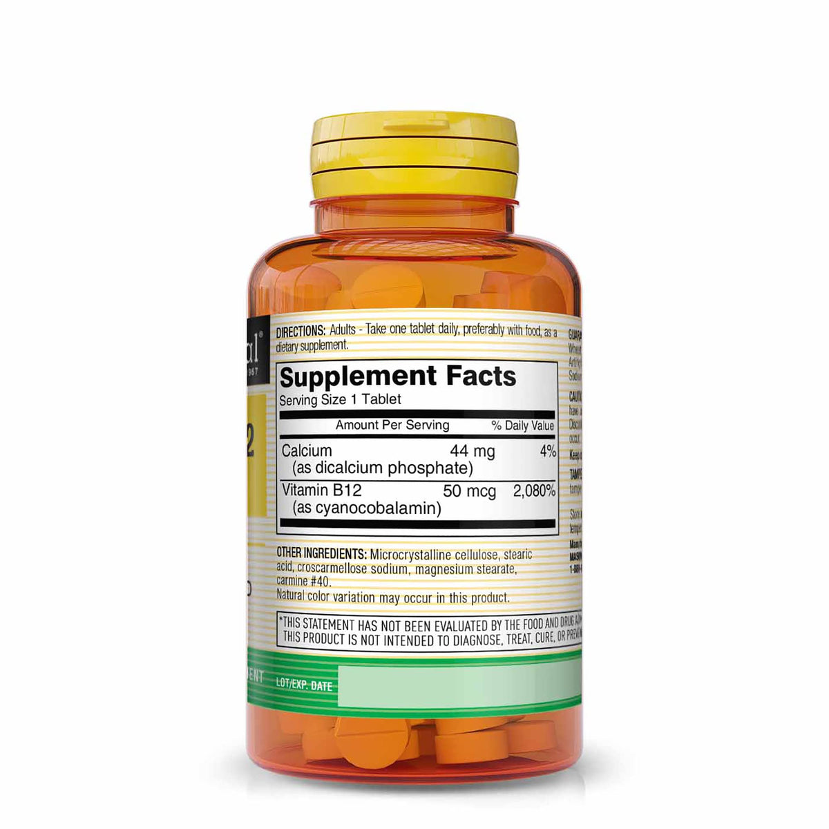 Mason Natural Vitamin B12 50 mcg with Calcium - 300 Tablets - image 2