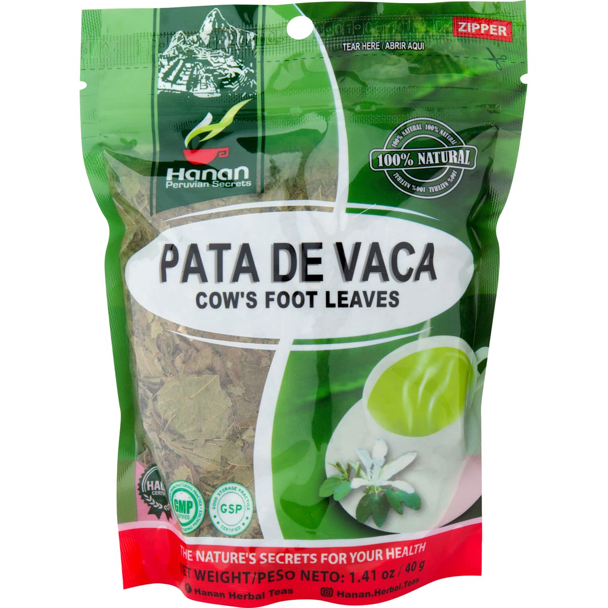 Hanan Peruvian Secrets Cow's foot Loose (Pata de Vaca) Leaf Tea