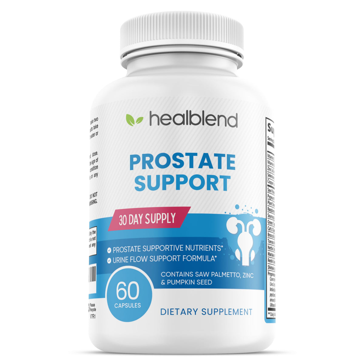 Healblend Prostate Formula Supplement for Men - 60 Capsules