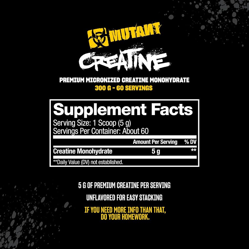 Mutant Creatine Monohydrate Micronized Powder - 300 g - image 5