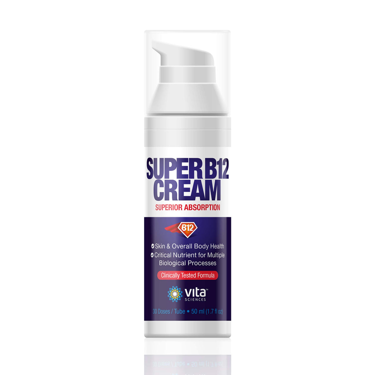 Vita Sciences Super B12 Cream with Methylcobalamin - 1.7 Fl Oz - image 2