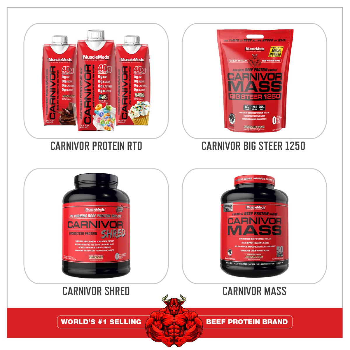 MuscleMeds Carnivor Beef Protein Isolate Powder