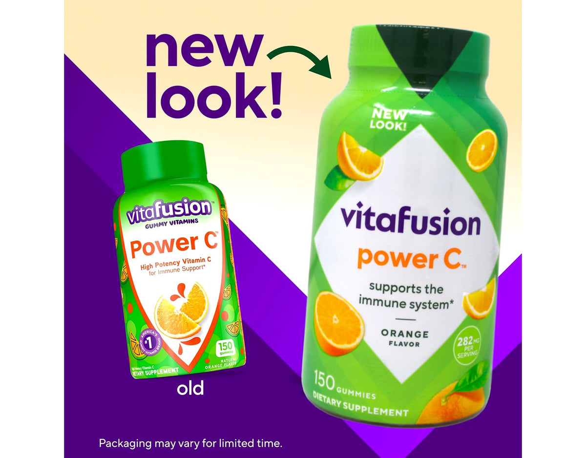 Vitafusion Power C Gummy Vitamins for Adults Orange - 150 ct - image 6