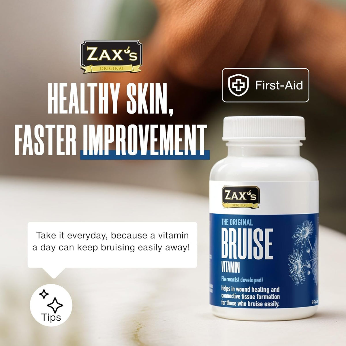 ZAX'S ORIGINAL Bruise Vitamin Supplement - 60 Capsules - image 6