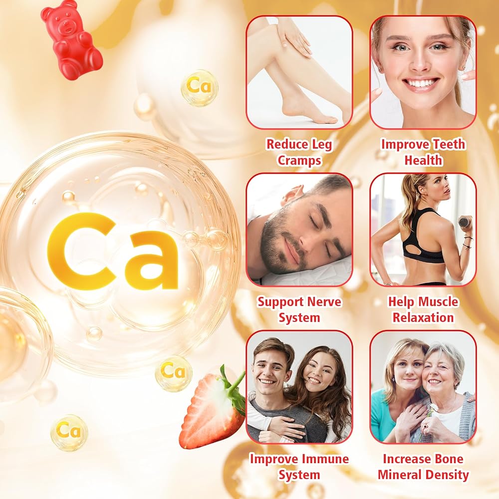 VCCHUYH Calcium Citrate Gummies 1200mg