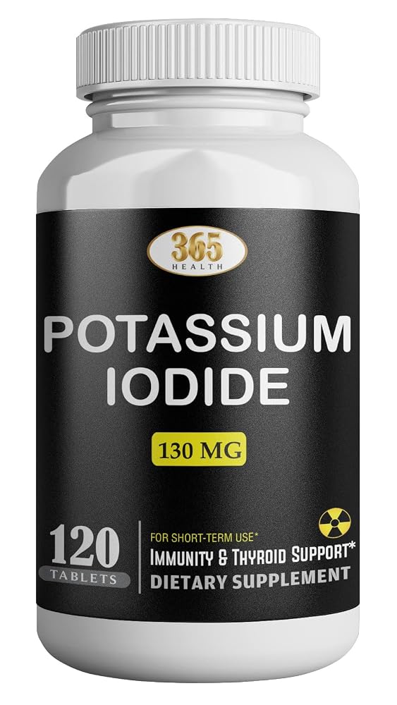 HEALTH LFE Potassium Iodide 130 mg Tablets - 120 Count