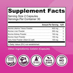 Left Coast Performance Beef Organ Supplement for Women - with Gotu