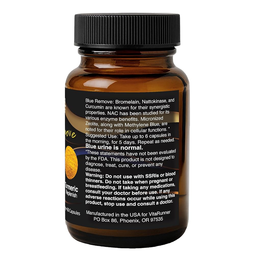Nutricel Supplements Blue Remove Methylene Blue 18 mg - 60 Capsules - image 4