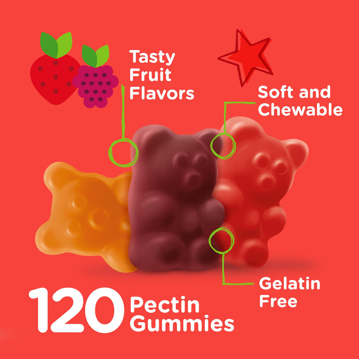 Viteey Kids Complete Multi Vitamin Gummy with Zinc Plus B Vitamins