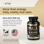 gflow vitamins Organic Maca Root Capsules for Energy & Performance - image 2
