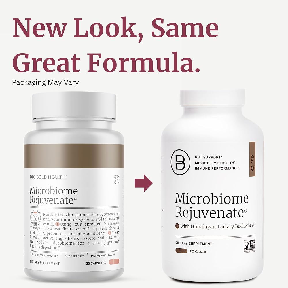 BIG BOLD HEALTH Microbiome Rejuvenate Prebiotic + Probiotic - 120 Capsules - image 7