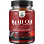 Natures Craft Krill Omega 3 Fish Oil Softgels - 30 Count