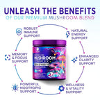 Nature's Peak Mushroom Powder Blend 11-in-1 Complex - 60 Servings - image 5